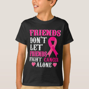 Camiseta Las Amigas No Luchan Solas Conciencia del Cáncer d