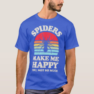 Camiseta Las arañas me hacen feliz insecto divertido de ara
