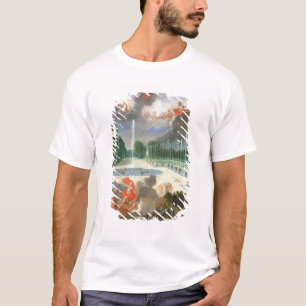 Camiseta Las arboledas de Versalles. Vista de la piscina