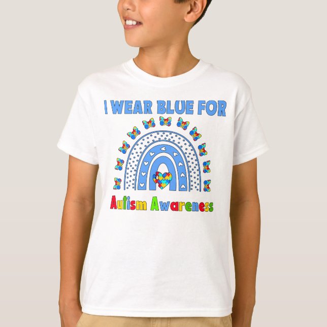 Camiseta Las Arcoiris Que Uso Son Azules Para Concienciar S (Anverso)