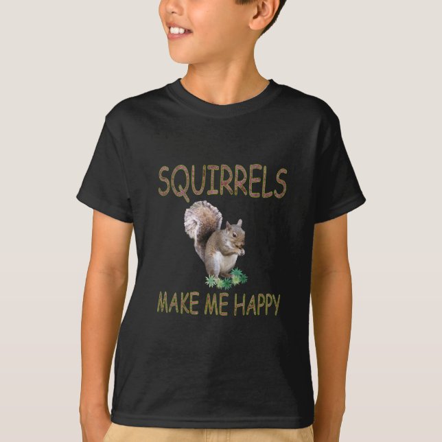 Camiseta Las ardillas me hacen feliz (Anverso)