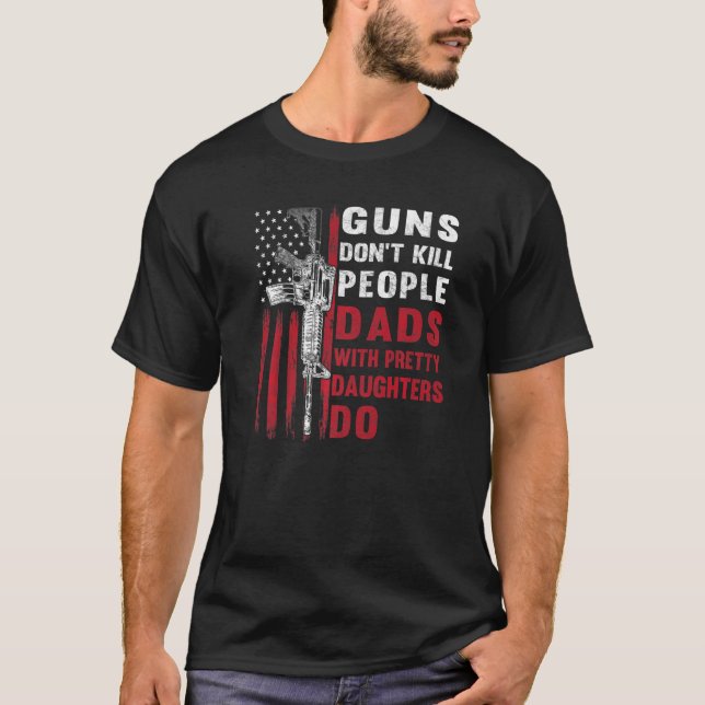 Camiseta Las armas no matan a la gente con hijas de Bonitos (Anverso)