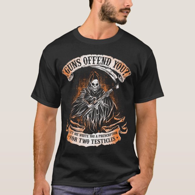 Camiseta Las armas te ofenden la trituradora de armas de 2ª (Anverso)