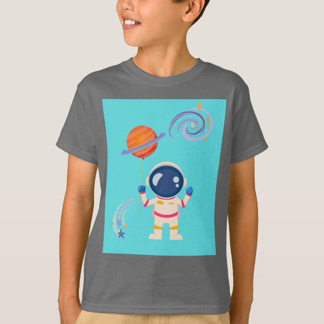 Camiseta Las aventuras de los personalizados de Spaceman. (Anverso)