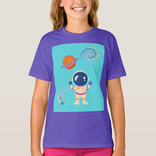Camiseta Las aventuras de los personalizados de Spaceman. (Anverso)