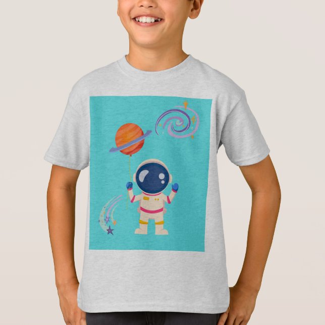 Camiseta Las aventuras de los personalizados de Spaceman. (Anverso)