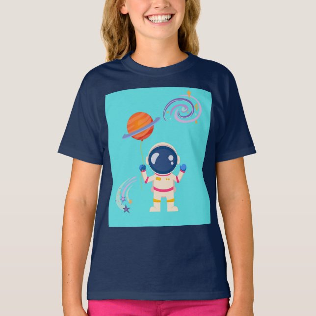 Camiseta Las aventuras de los personalizados de Spaceman. (Anverso)