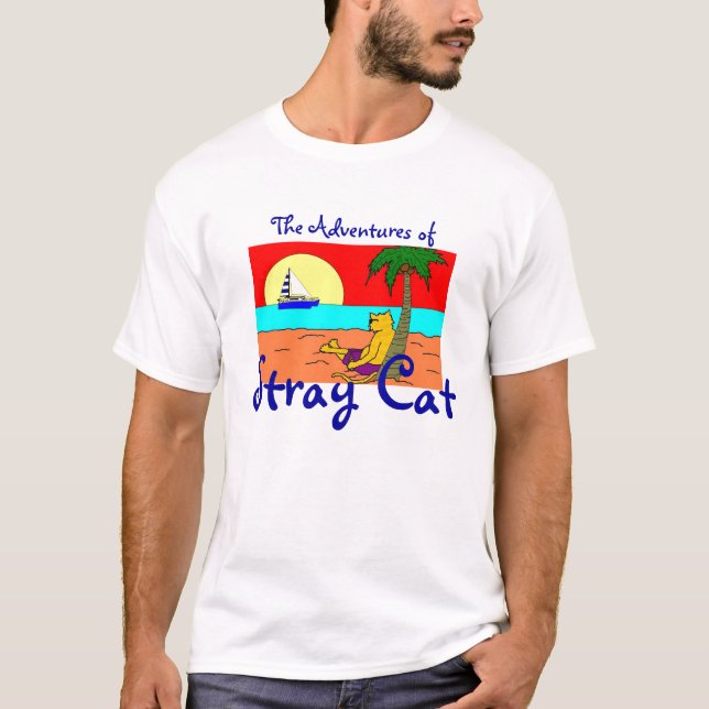 Camiseta Las aventuras del gato perdido (Anverso)