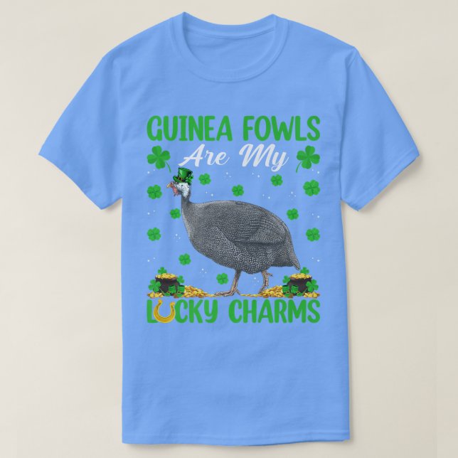 Camiseta Las aves de Guinea son mis encantos afortunados de (Diseño del anverso)