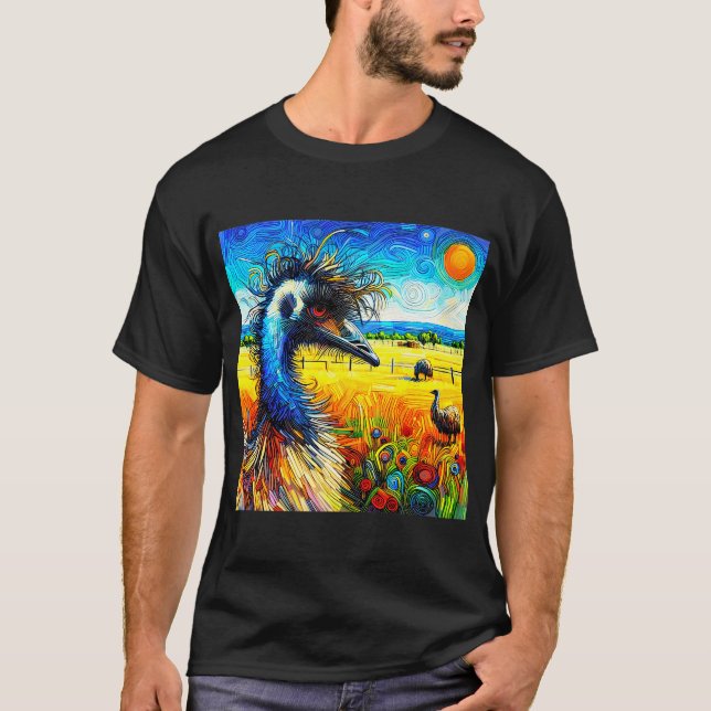 Camiseta Las aves de la excelencia: Emú#5 (Anverso)