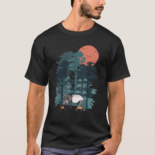 Camiseta Las aves del cielo de la montaña Tapir Mountain Pi (Anverso)