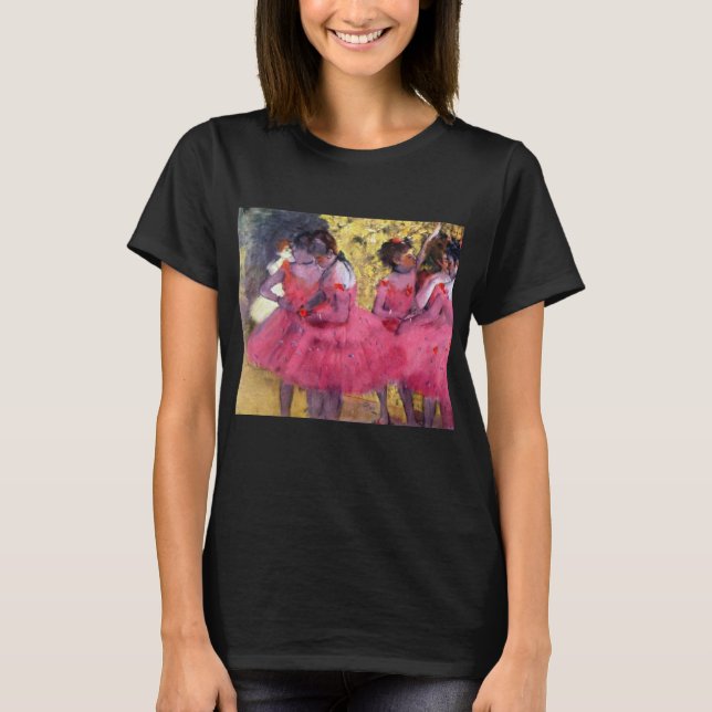 Camiseta Las bailarinas rosas, antes del ballet de Edgar De (Anverso)