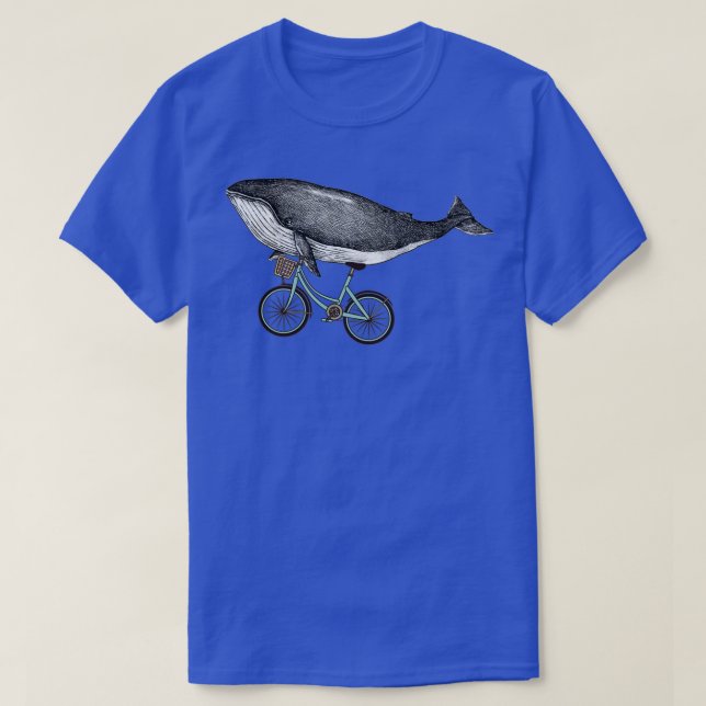Camiseta Las ballenas en bicicleta (Diseño del anverso)