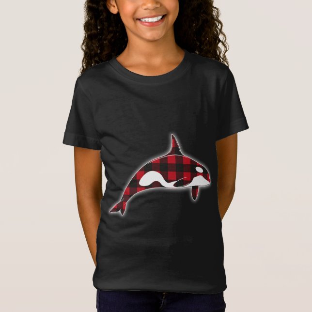 Camiseta Las ballenas orcas rojas añoran a los Navidades a  (Anverso)