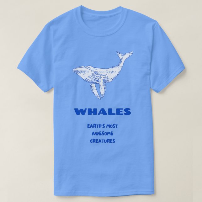Camiseta Las ballenas son criaturas más increíbles (Diseño del anverso)