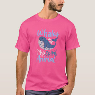 Camiseta Las ballenas son mi espíritu animal cosecha