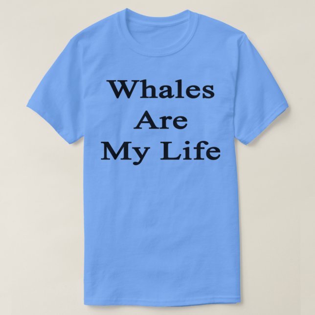 Camiseta Las ballenas son mi vida (Diseño del anverso)