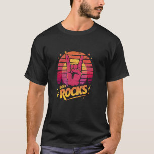 Camiseta Las bandas de rock de los años 80 Fiesta Retro de
