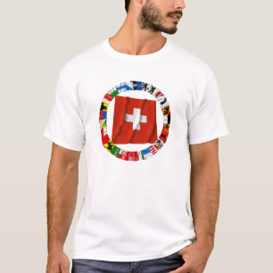 Camiseta Las banderas de los cantones de Suiza