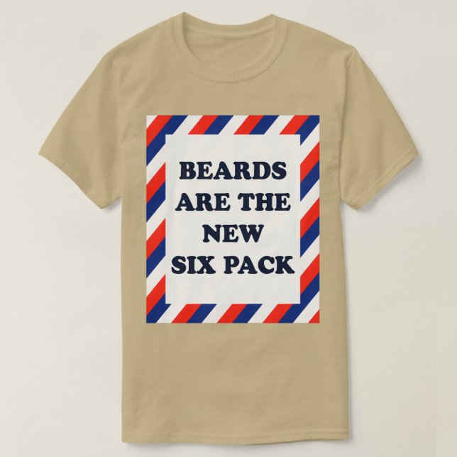 Camiseta las barbas son el nuevo seis pack 3 (Diseño del anverso)