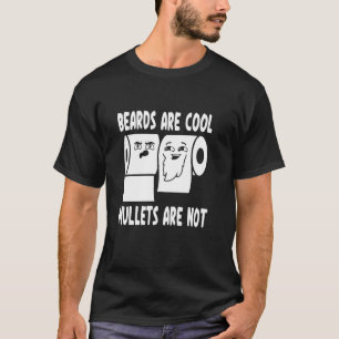 Camiseta Las barbas son geniales, los mullets no - Papel hi