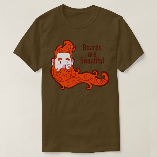 Camiseta Las barbas son hermosas (Diseño del anverso)