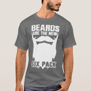 Camiseta Las barbas son las nuevas barbas de seis paquetes 