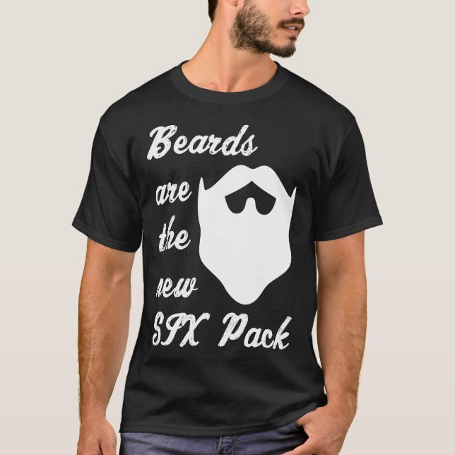 Camiseta Las barbas son los nuevo SEIS paquetes (Anverso)