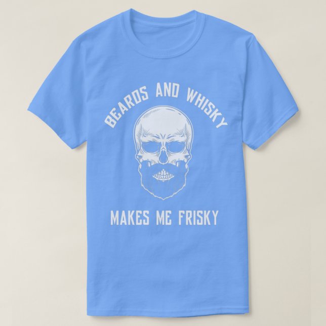 Camiseta Las barbas y el whisky me hacen friki (Diseño del anverso)