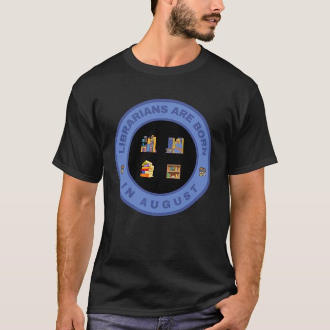 Camiseta Las bibliotecas nacen en el diseño alternativo de  (Anverso)