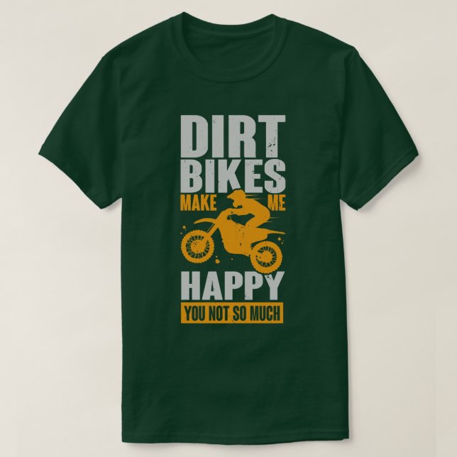 Camiseta Las Bicicletas Sucias No Me Hacen Feliz (Diseño del anverso)