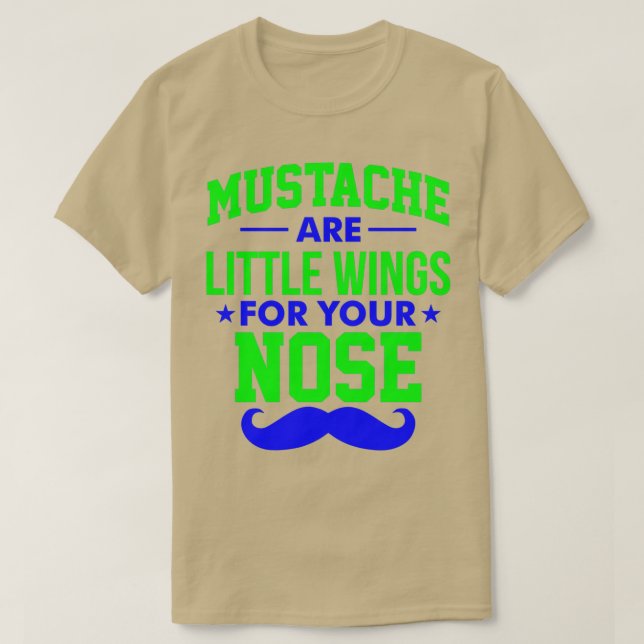 Camiseta Las bigotes son pequeñas alas para tu nariz 1 Clás (Diseño del anverso)