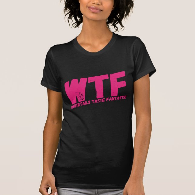 Camiseta Las blancas del WTF de las mujeres degustan la fan (Anverso)