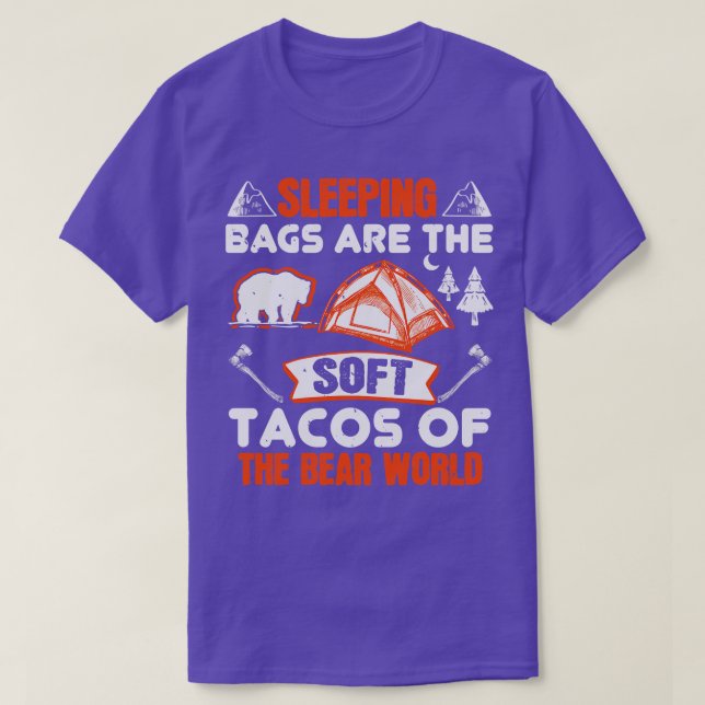Camiseta Las Bolas De Senderismo Son Bear Tacos (Diseño del anverso)