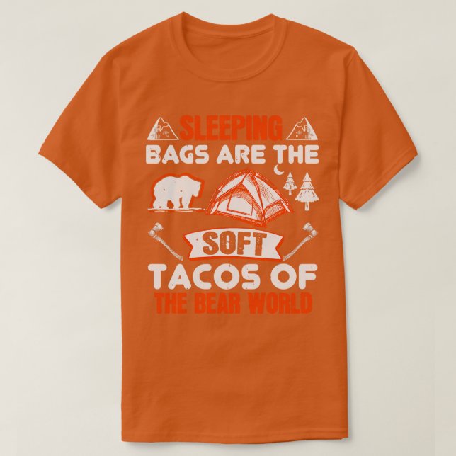 Camiseta Las Bolas De Senderismo Son Bear Tacos (Diseño del anverso)
