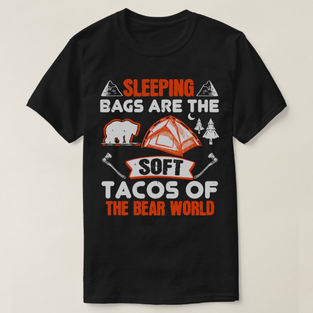 Camiseta Las Bolas De Senderismo Son Bear Tacos (Diseño del anverso)
