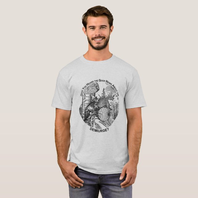 Camiseta Las buenas noticias del demiurgo (Anverso completo)