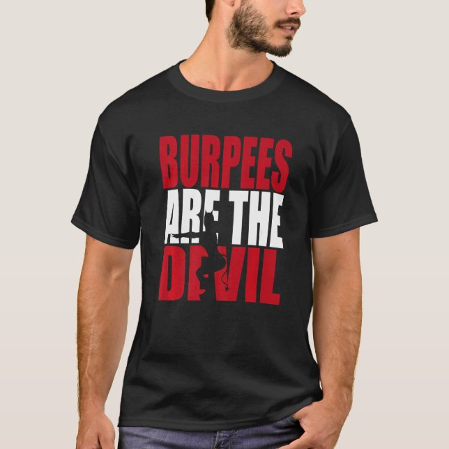 Camiseta Las Burpias De Fitness Son El Gimnasio Diablo (Anverso)
