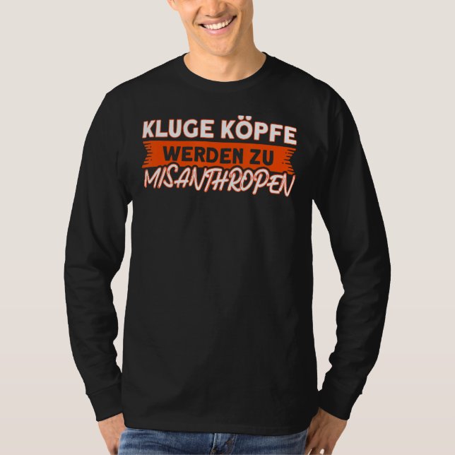 Camiseta Las cabezas inteligentes de Misanthrop se conviert (Anverso)