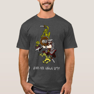Camiseta Las cabezas van a volar enanos y goblins
