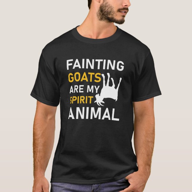 Camiseta Las cabras desmayadas son mi animal espiritual (Anverso)