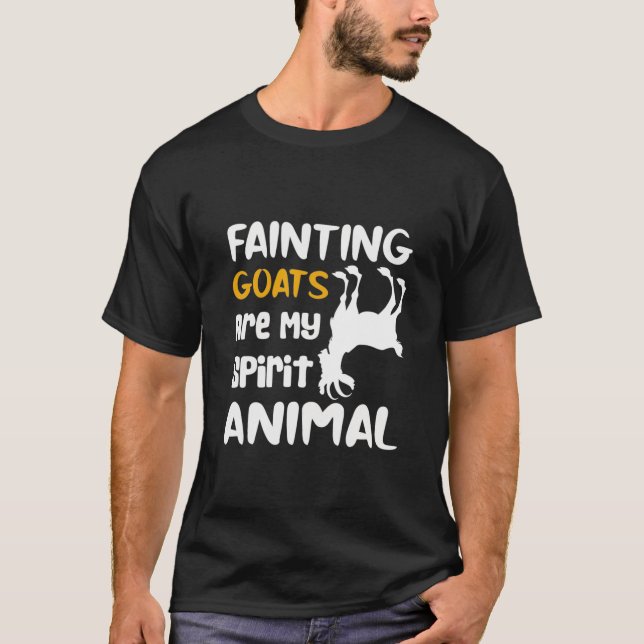 Camiseta Las cabras desmayadas son mi animal espiritual (Anverso)