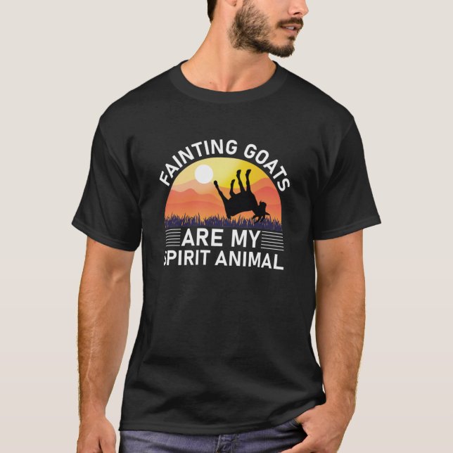 Camiseta Las cabras desmayadas son mi animal espiritual (Anverso)