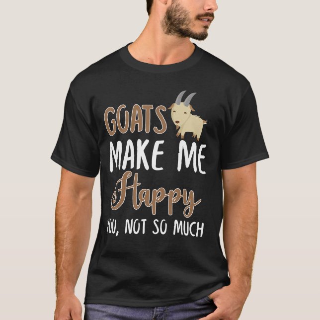 Camiseta Las cabras me hacen feliz, no tanto (Anverso)