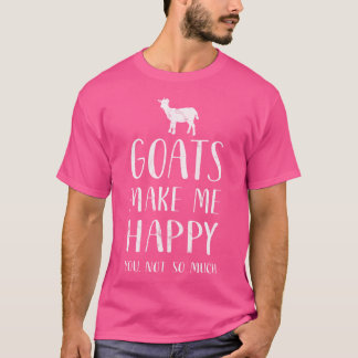 Camiseta Las cabras me hacen feliz no tanto Goa