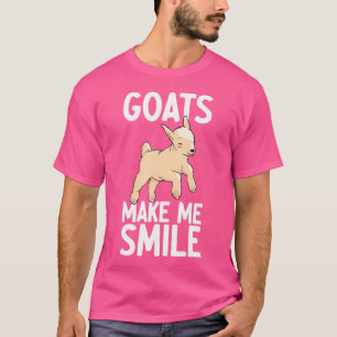 Camiseta Las cabras me hacen sonreír a la cabra papá dueño 