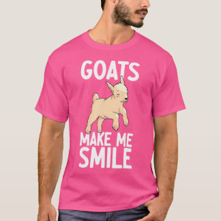 Camiseta Las cabras me hacen sonreír a la cabra papá dueño 