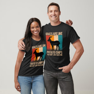 Camiseta las cabras son como las patatas fritas que no pued