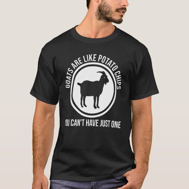 Camiseta Las Cabras Son Como Los Chips De Patata Que Se Cab (Anverso)