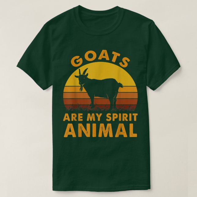Camiseta Las cabras son mi espíritu Animales Granja de Gana (Diseño del anverso)